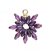 Cymbal Bead Endings - Terminal de acabado SuperDuo 3x5mm Remata Dorado Rosa x1