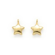 Dije estrella 10x8 mm Dorado con oro fino x1