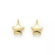 Dije estrella 10x8 mm Dorado con oro fino x1