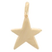 Mini dije estrella 8x5 mm - Dorado con oro fino x1|raw }}