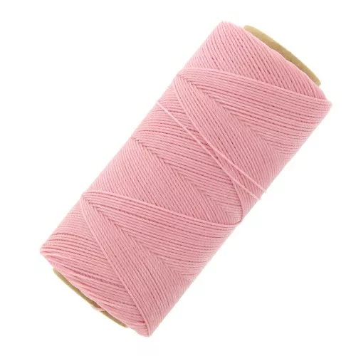 Bobina de hilo encerado Linhasita para micro macramé 0,75 mm - Baby Pink (239) x228m