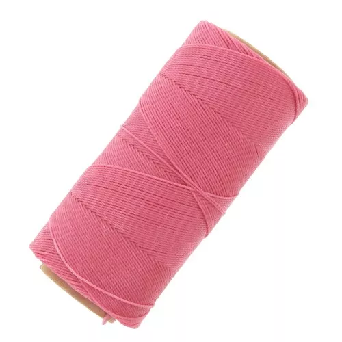 Bobina de hilo encerado Linhasita para micro macramé 0,75 mm - Rosa Caramelo (629) x228m