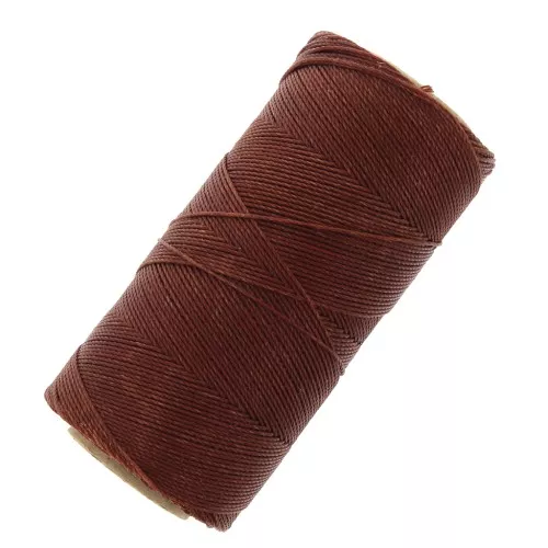 Bobina de hilo encerado Linhasita para micro macramé 0,75 mm - Cobre viejo (25) x228m