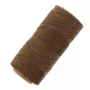 Bobina de hilo encerado Linhasita para micro macramé 0,75 mm - Marrón caramelo (362) x228m