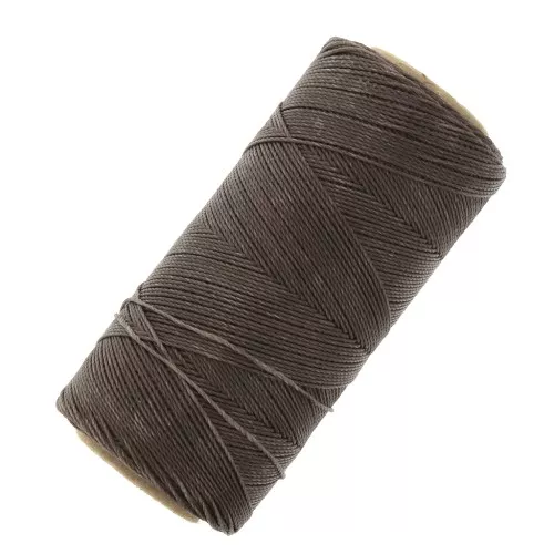 Bobina de hilo encerado Linhasita para micro macramé 0,75mm Marrón chocolate (583) x228m