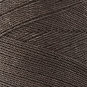 Bobina de hilo encerado Linhasita para micro macramé 0,75mm Marrón chocolate (583) x228m