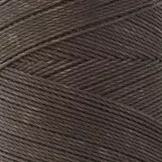 Bobina de hilo encerado Linhasita para micro macramé 0,75mm Marrón chocolate (583) x228m