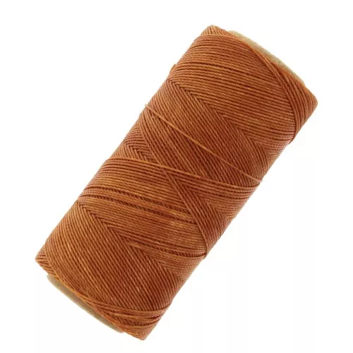 Bobina de hilo encerado Linhasita para micromacramé 0,75 mm - Caramelo (203) x228m