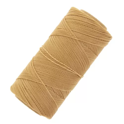 Bobina de hilo encerado Linhasita para micro macramé 0,75 mm - Paja (18) x228m