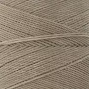 Bobina de hilo encerado Linhasita para micro macramé 0,75 mm - Greige (04) x228m
