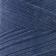 Bobina de hilo encerado Linhasita para micro macramé 0.75mm Bleu Jean oscuro x228m