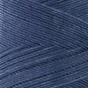 Bobina de hilo encerado Linhasita para micro macramé 0.75mm Bleu Jean oscuro x228m