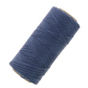 Bobina de hilo encerado Linhasita para micro macramé 0,75 mm - Denim (1037) x228m