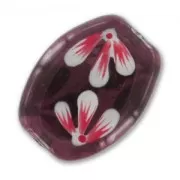 Oliva plana 22x18 mm Amethyst x1