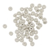 Arandelas Heishi de cerámica 5.3x2.5 mm - Blanco mat x30|raw }}