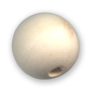 Cuentas redondas de madera bruto 25 mm x8