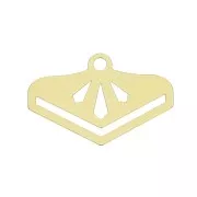 Terminal para tejido de cuentas Miyuki 11/0 18 mm - Chapado de Oro 3 micras x1