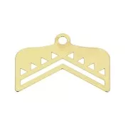 Terminal para tejido de cuentas Miyuki 11/0 18mm - Chapado de Oro 3 micras x1