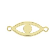 Entrepieza ojo buena suerte 7x18 mm - Chapado de Oro 3 micras x1|raw }}