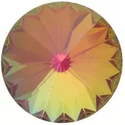 Cabuchón PureCrystal 1122 Rivoli 14 mm Crystal AB Ultra Purple