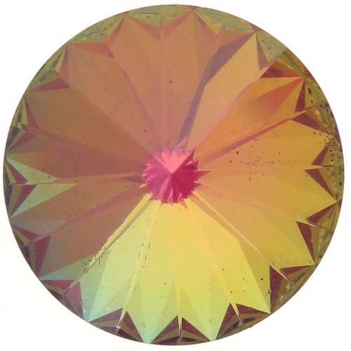 Cabuchón PureCrystal 1122 Rivoli 14 mm Crystal AB Ultra Purple