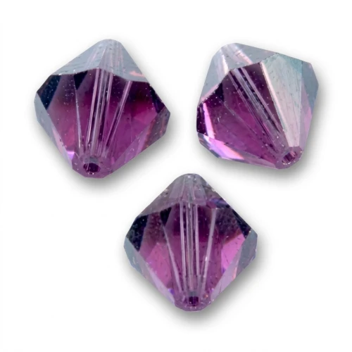 Toupies en cristal PureCrystal 5328 8 mm Amethyst x6