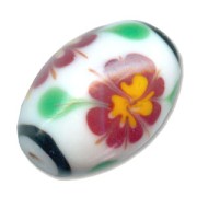 Oliva 20x14 mm Blanco/Rojo x1|raw }}