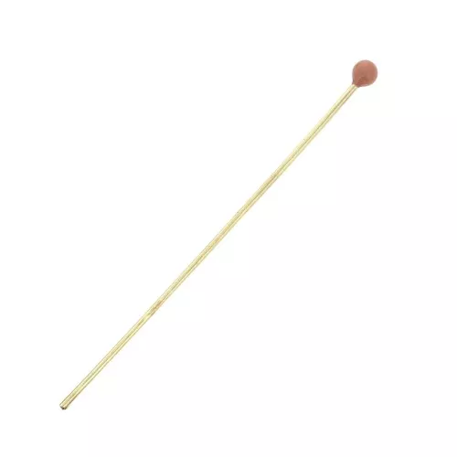 Bastones cabeza alfiler bola de resina epoxi 2 mm - 40x0.6 mm - Dorado - Color salmón x1