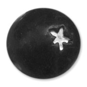 Redonda de arcilla adorno estrella 15 mm Jet x1|raw }}