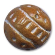 Redonda de arcilla adorno 12 mm Caramel x1|raw }}