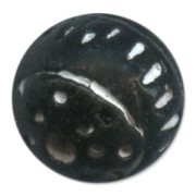 Redonda de arcilla adorno 12 mm Jet x1|raw }}