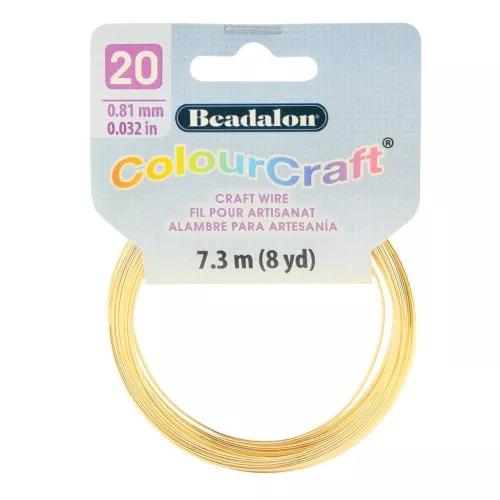 Hilo de cobre redondo Color Craft Wire 0.81 mm - Dorado x7.3 m