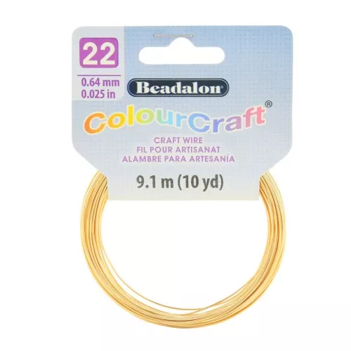 Hilo de cobre redondo Color Craft Wire 0.64 mm - Dorado x9.1 m