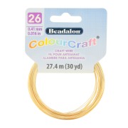 Hilo de cobre redondo Color Craft Wire 0.41 mm - Dorado x27.4 m