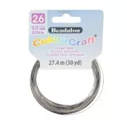 Hilo de cobre redondo Color Craft Wire 0.41 mm - Gunmetal x27.4 m