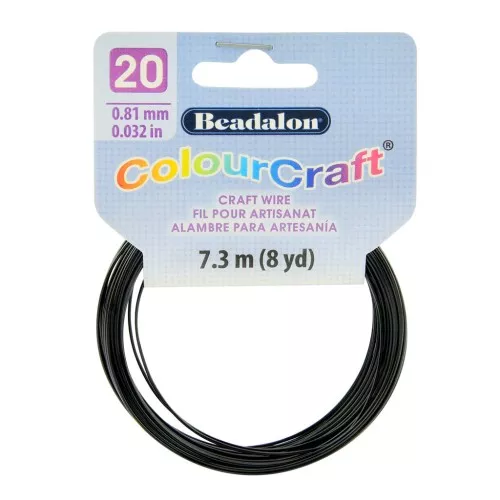 Hilo de cobre redondo ColourCraft Wire 0.81 mm - Negrox7.3 m