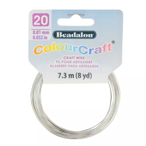 Hilo de cobre redondo Color Craft Wire 0.81 mm - Plateado x7.3 m