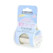 ColourCraft Alambre 1mm Plateado anti-desgaste x9.1m alambre de cobre semiduro redondo