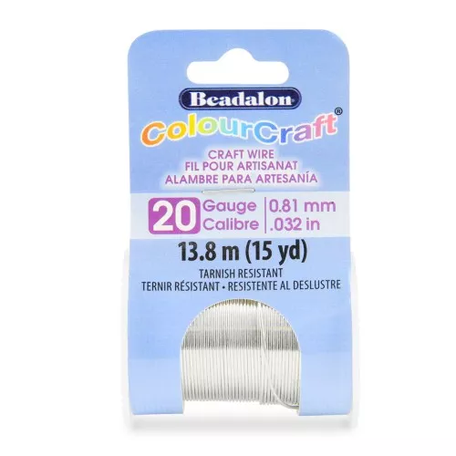 Hilo de cobre redondo Color Craft Wire 0.81 mm Plateado antiempañamiento x13.8 m