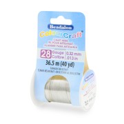 Hilo de cobre redondo ColourCraft Wire 0.32 mm - Plateado antiempañamiento x36.5 m