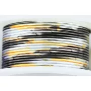 Alambre Artístico Multicolor 1 mm - Plateado - Dorado - Negro x1,8m