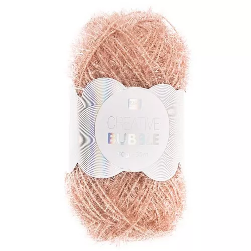 Creative Bubble - Hilo para ganchillo DIY estropajo esponja tawashi - Nude x50g