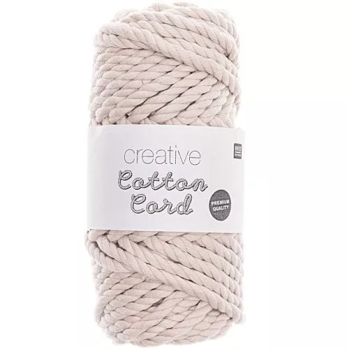 Bobina cuerda algodón para macramé 4mm - Creative Cotton Cord - Crudo x 25m
