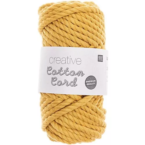 Bobina cuerda algodón para macramé 4mm -Creative Cotton Cord - Color Mostaza x 25m