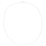 Forçat cota de malla 1 mm - Plata 925 x46 cm