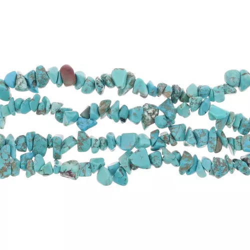 Cuentas de chips 8 - 11 mm - Howlite Turquoise x85 cm