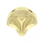 Cymbal Bead Substitute - Cuenta de metal para Ginko Beads 7x7.5 mm Maltas - Dorado oro fino