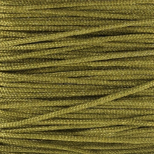 Hilo de jade / Hilo de nailon trenzado 0,8 mm - Verde oliva x2,9m
