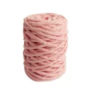 Bobina de cordón 4mm algodón reciclado para macramé DMC Eco Vita 12 - Rosa x55m