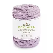 Bobina de cordón 4mm algodón reciclado para macramé DMC Eco Vita 12 - Lilas x55m